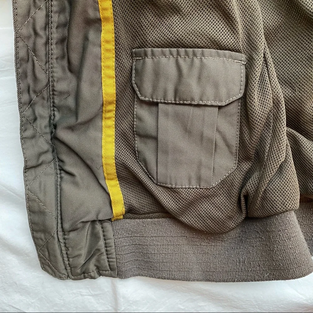 Zara Men Olive Wind Bomber Jacket Size S - Picture 6 of 6